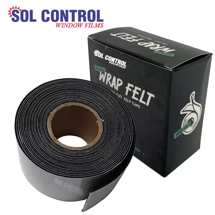 Fabric Black Felt Roll - 5M